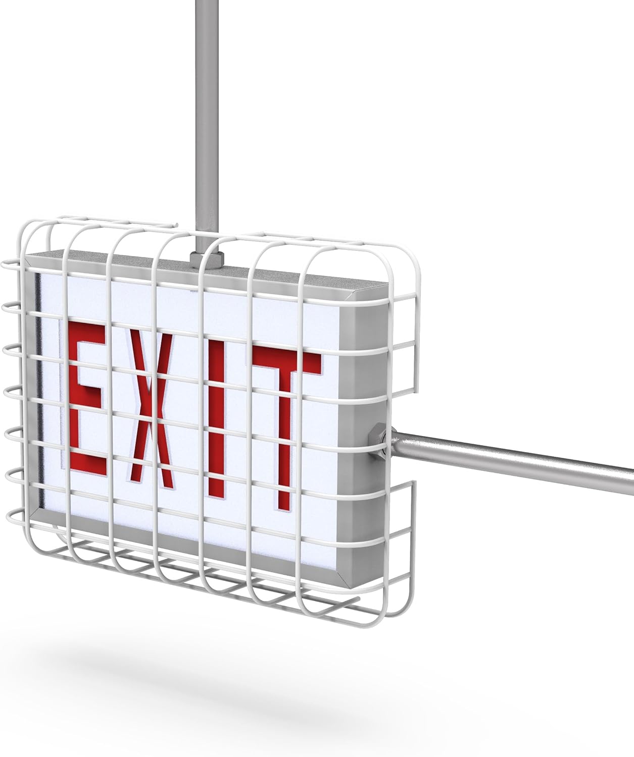 SC900-W2 Universal Mount, Exit Sign Damage Stopper Cage, Protective Polyester Cover Coated Steel Wire Guard, Surface and Conduit Compatible. [NOW INCLUDES IMPROVED MOUNTING HARDWARE]