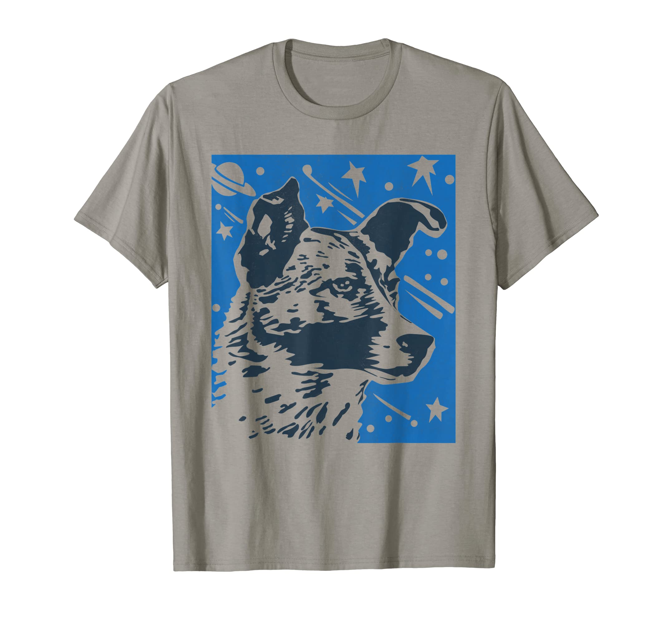 Laika Soviet Sputnik Propaganda UdSSRLaika Dog Sputnik Space Space Travel USSR Men Women T-Shirt