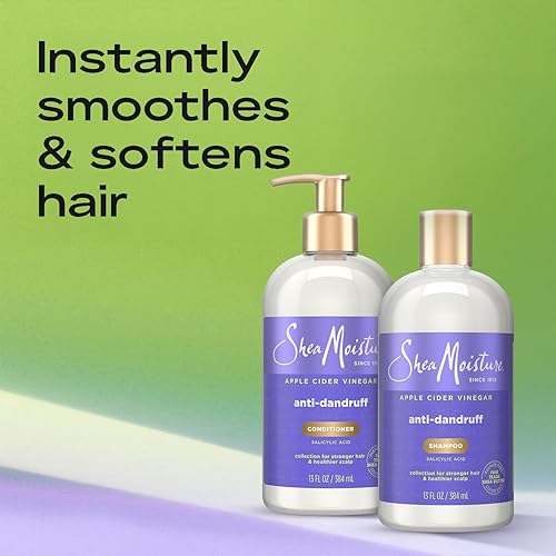 Miniatura 3 de Shea Moisture - Juego de champú y acondicionador anticaspa con ácido salicílico, sistema para cabello más fuerte y cuero cabelludo más saludable,
