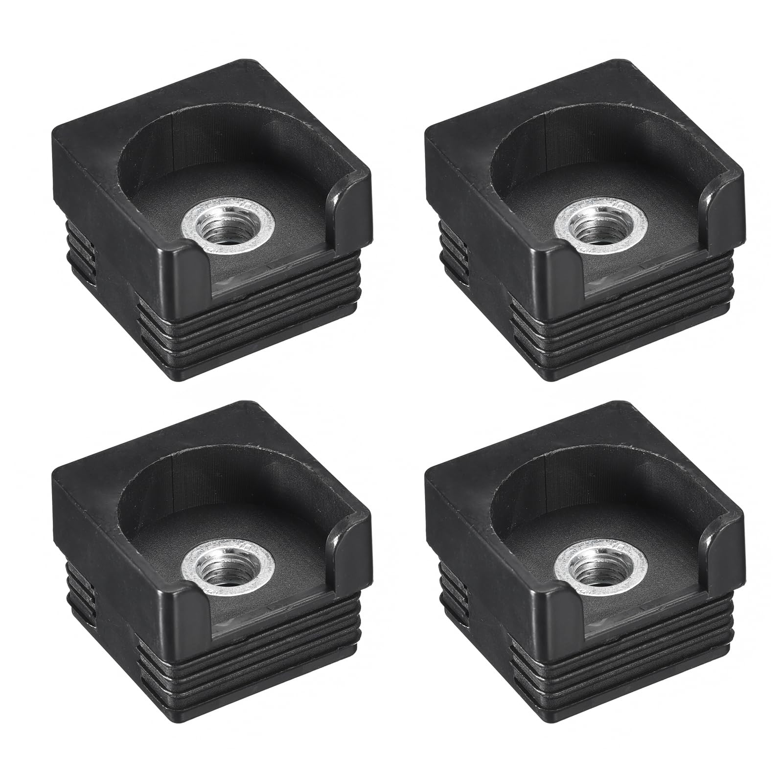 Amazon.com: uxcell 4Pcs Inserts for Square Tubes with M10 Thread, for 1 ...
