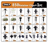 Vista 3 de Clips de retención de automóvil, clips para el cuerpo, remaches de plástico automotriz, 851 piezas, tornillo de metal, juego de pasadores de empuje