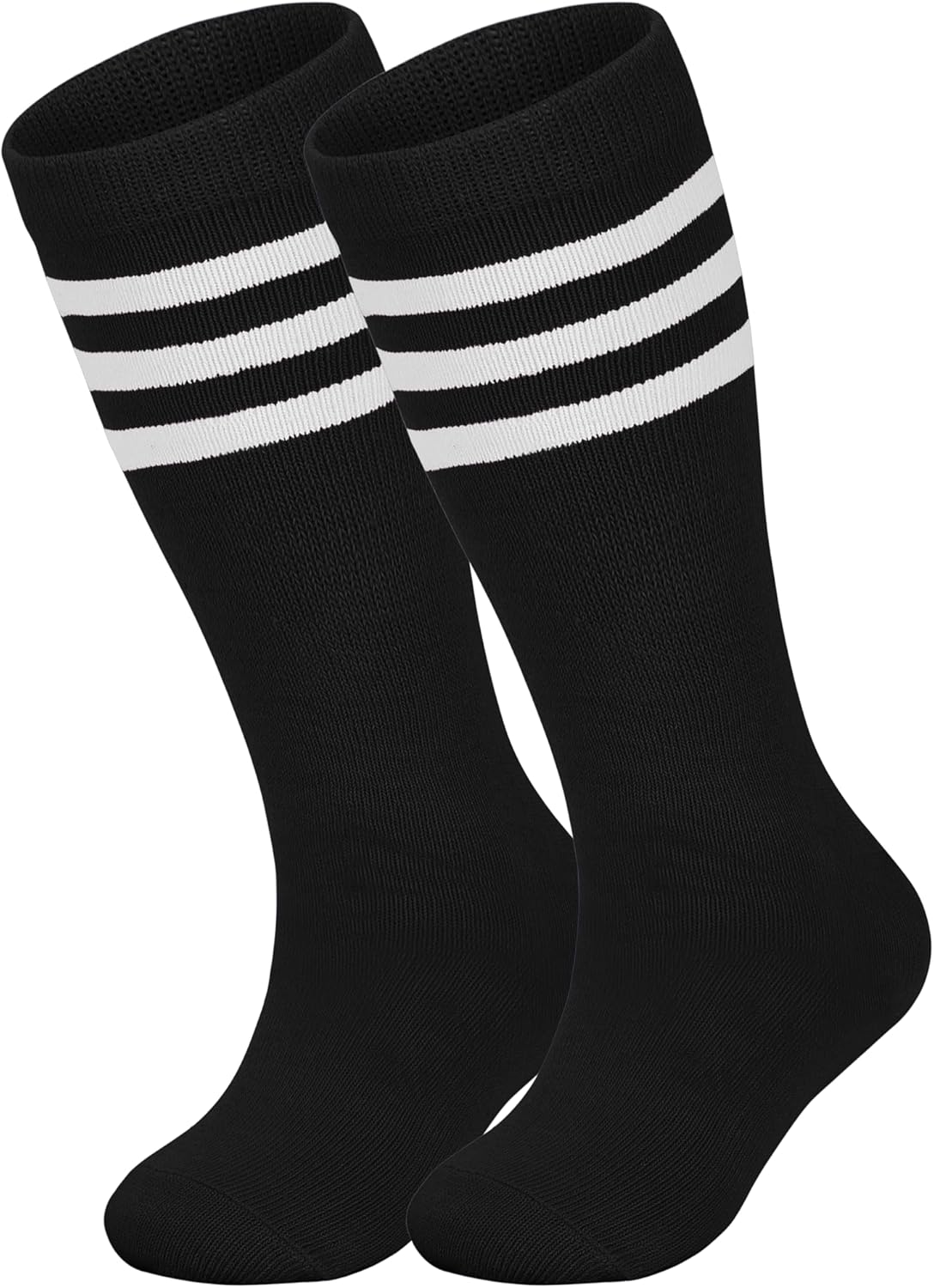 ENBAOHUI 5 Packs Toddler Soccer Socks Kids Tube Socks Girls Boys Soccer Socks Toddler Knee High Socks - Image 2