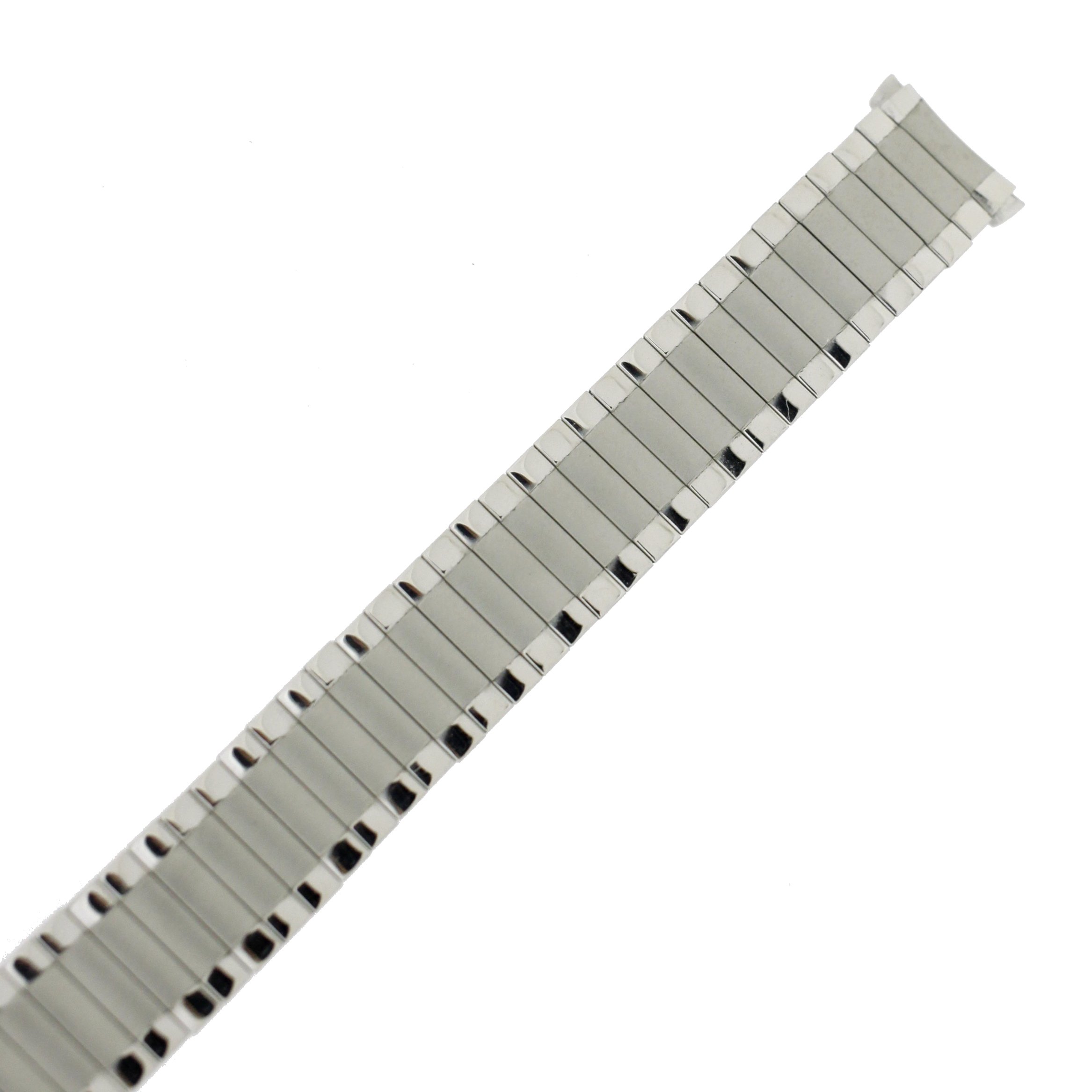Speidel TSMET369 Watch Band Expansion Metal Stretch Silver Color Ends fits 17mm to 19mm