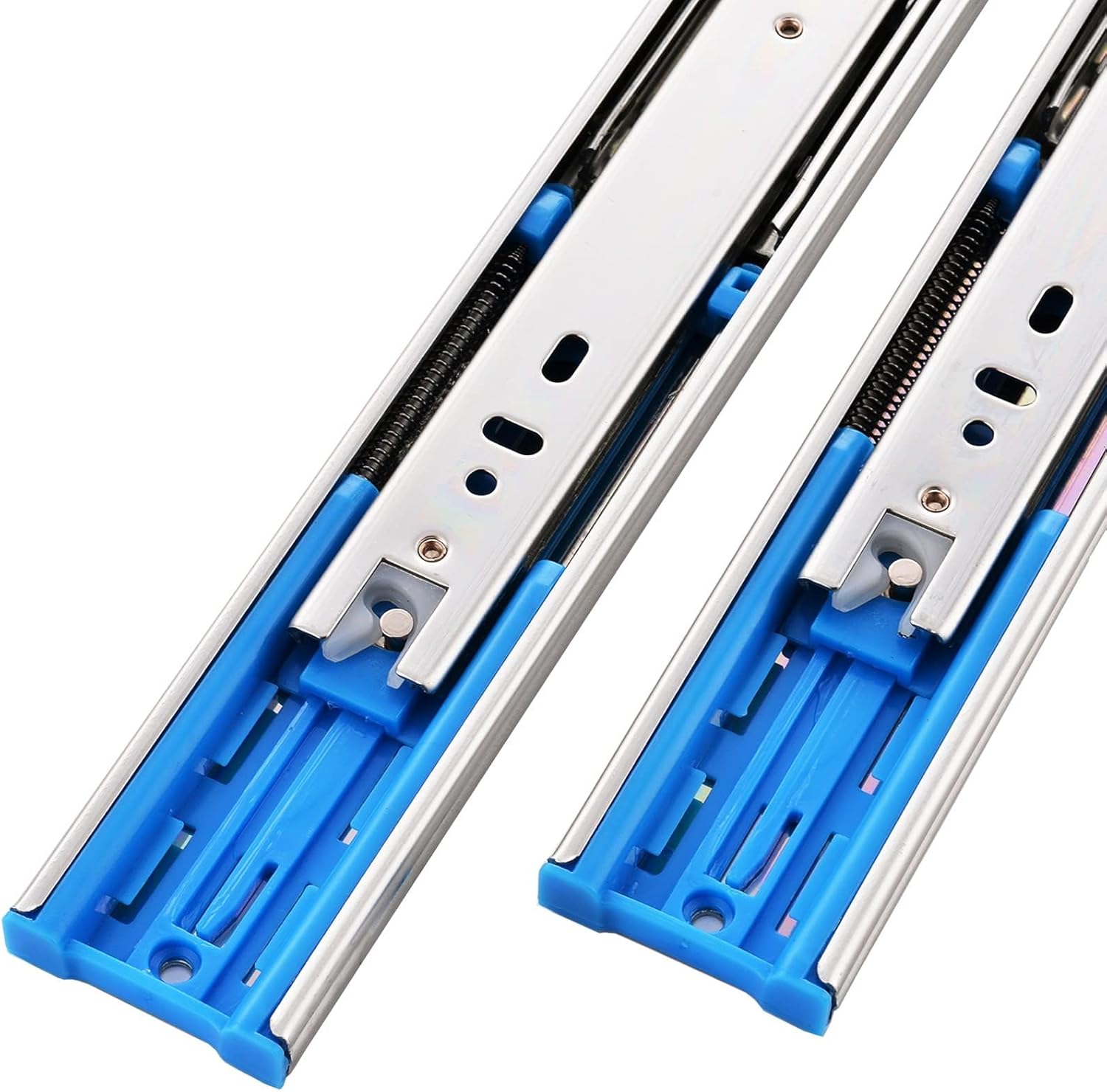 5 Pairs 20 Inch 110 LB Capacity Side Mount Slow Close Drawer Hardware Slide Full Extension 3