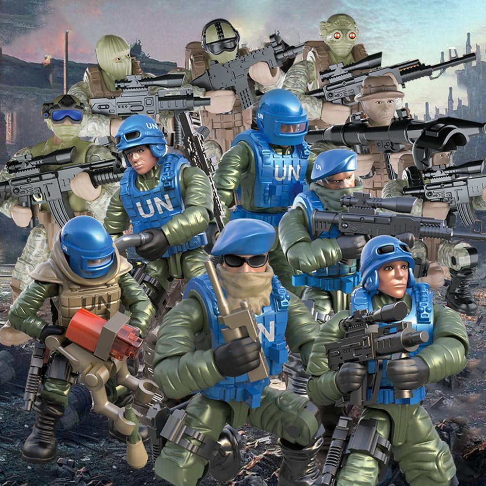 YEIBOBO ! Minifigures Blind Bags, Military Action Figures with Weapons and Accessories Mystery Pack Delta Special Forces