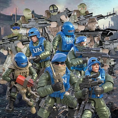 Miniatura 4 de YEIBOBO ! Minifiguras Bolsas ciegas, Figuras de Acción Militar con Armas y Accesorios Paquete Misterioso Delta Special Forces