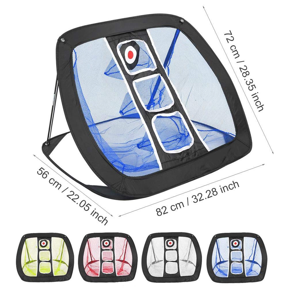 RiToEasysports Filet de portatif Chipping Net Target Net pour la Pratique intérieure/extérieure(Noir + Bleu)