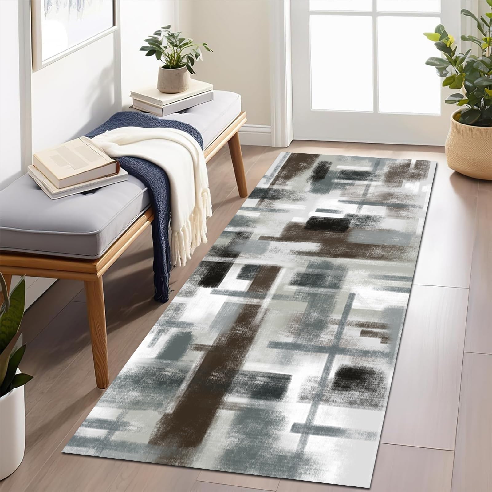 Tappeto Passatoia Moderno Passatoie Per Corridoio Ingresso Scale Corridoio Corridoio Cucina Tappeti, Larghezza 60 cm 70 cm 80 cm 100 cm 120 cm Tappeti Lunghi - Lunghezza Personalizzata ( Size : 80×500