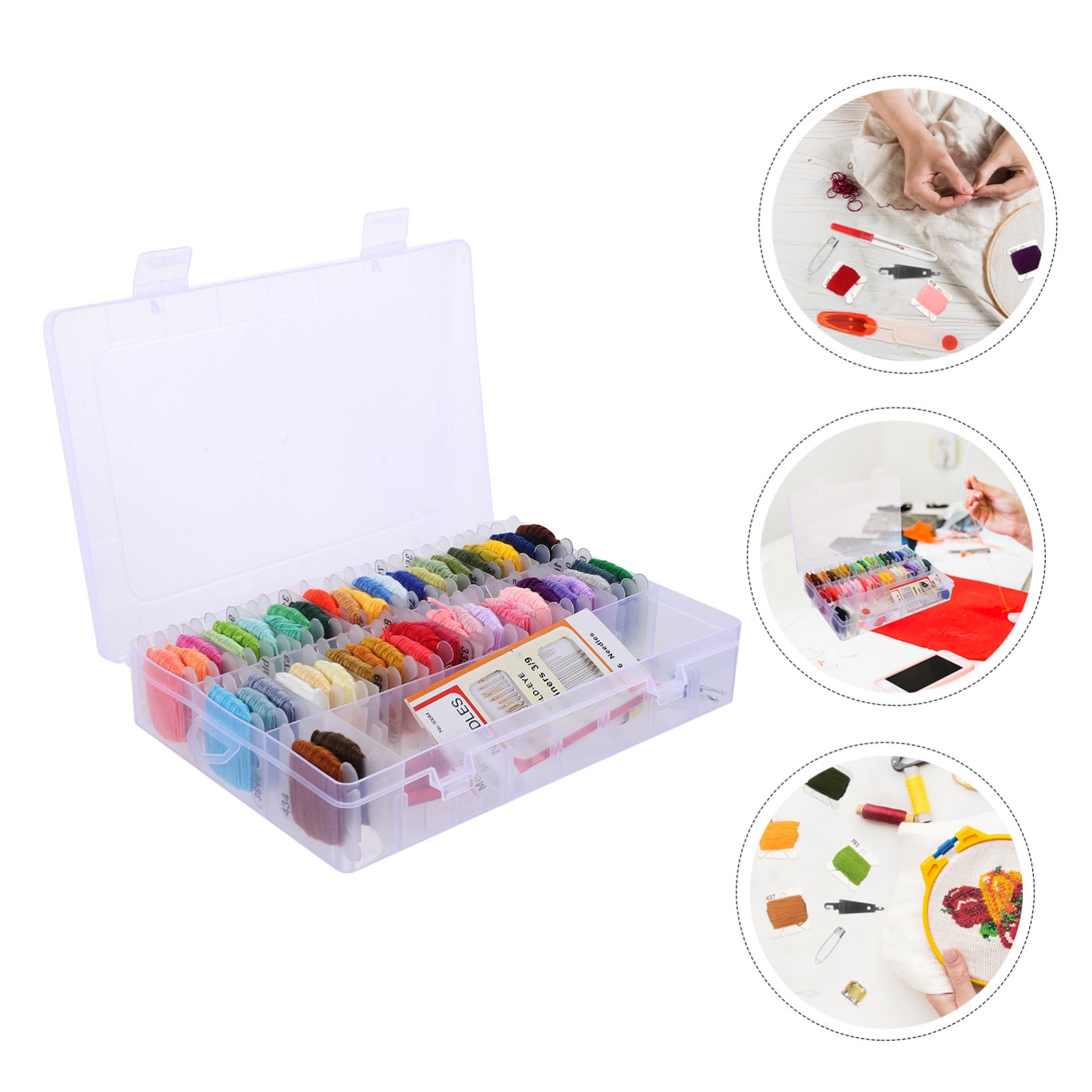 Gatuida Kit de Bordado con Caja para Principiantes de 50 Colores