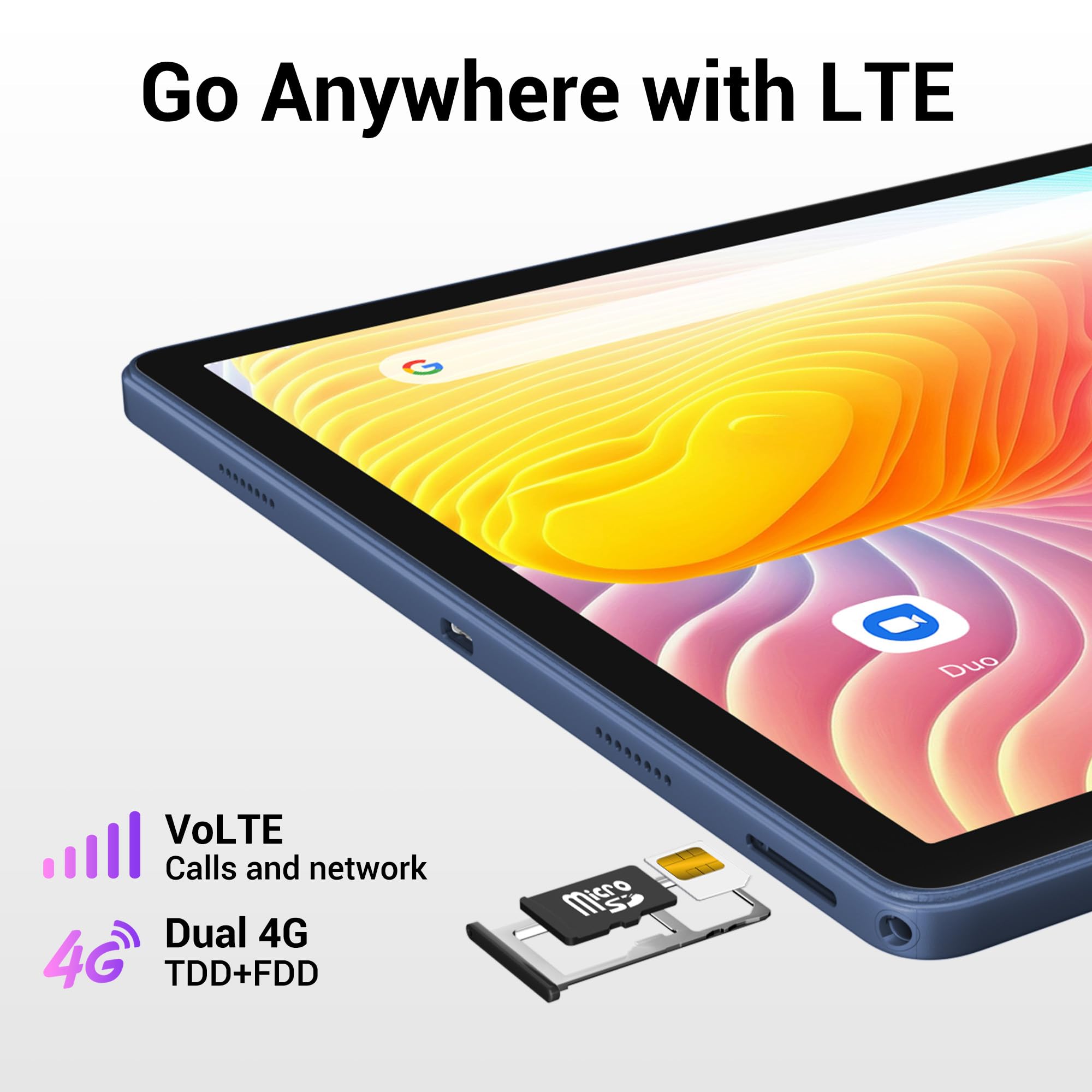 14 Zoll Tablet, 2.5K Display, 36GB RAM + 512GB ROM (1TB erweiterbar), 4G LTE Dual SIM + 5G WiFi, Quad-Speaker/GPS/GMS/Gemini AI/11580mAh/13MP, Android 15 Tablets mit Tastatur/Maus/Hülle/Kopfhörer/Pen