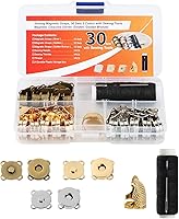 Vista 1 de 30 juegos de broches magnéticos con accesorios de costura (dedal de hilo de aguja) – Monederos magnéticos cierres de botones para coser
