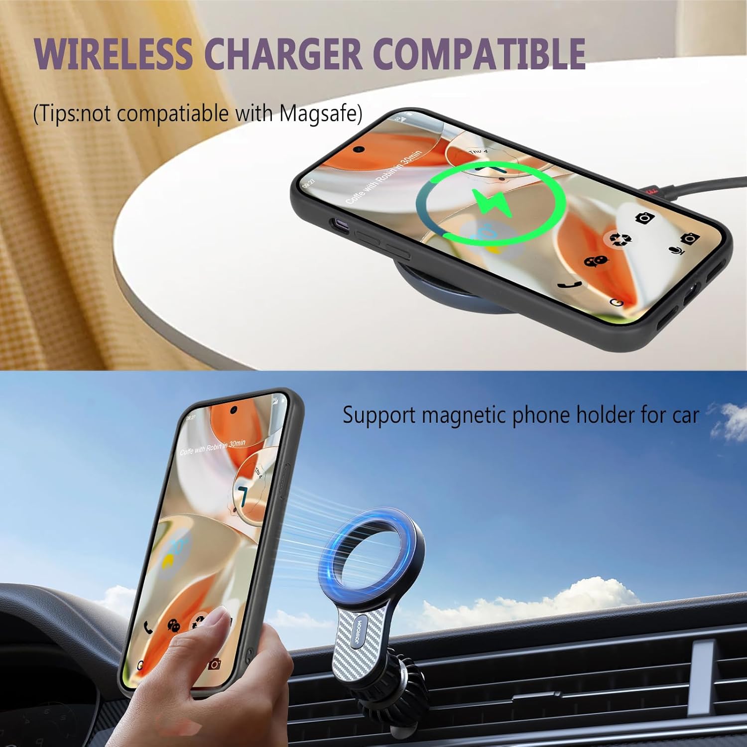 for Pixel 9 Pro XL Wallet Case with Card Holder/Crossbody Wallet/Strap,[RFID Blocking][Magnetic] PU Leather Shockproof Protective Cover Google Pixel 9 Pro XL Case,Purple