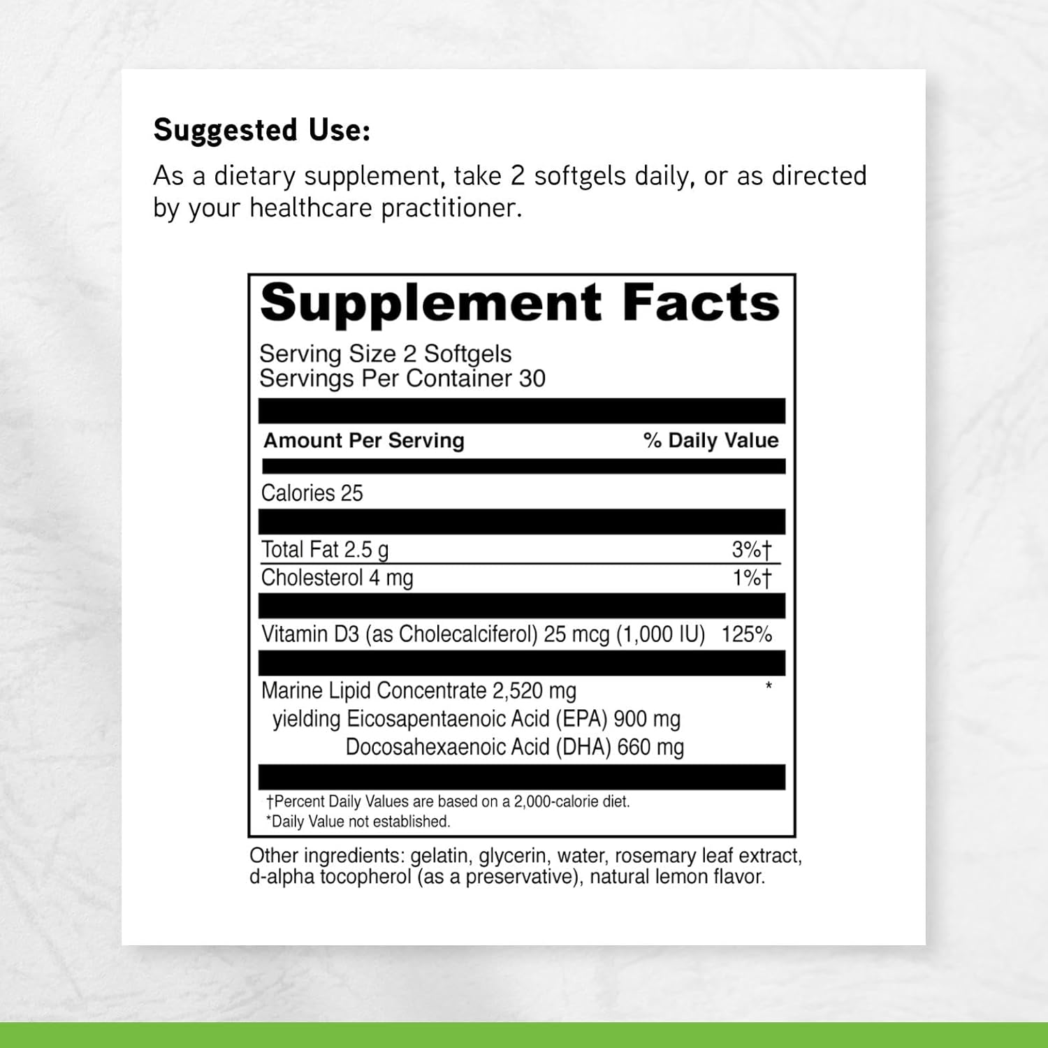 DAVINCI Labs Omega 3 HP-D - Dietary Supplement to Support Immune System, Healthy Joints and Cardiovascular and Skin Health* - with Vitamin D3 and More - Gluten-Free - 60 Softgels