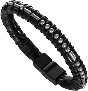 Custom Morse Code Bracelet for Men Leather Bracelet Personalized Memorial Gift for Loss of Father Brother Dad Birthday Gift Jewelry Boyfriend Anniversary Gift for Him Graduation Gift for Son