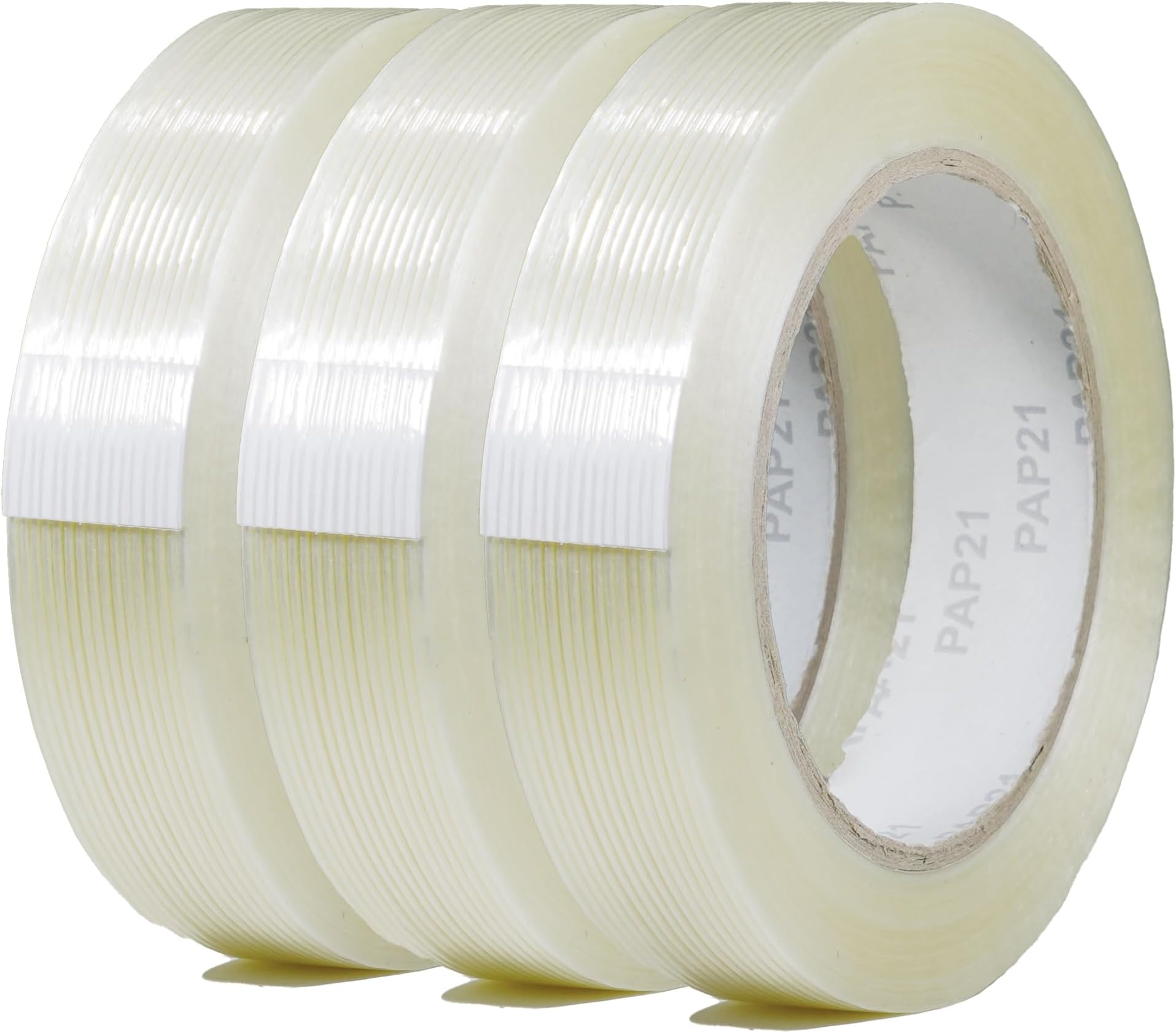 GGR Supplies T.R.U. FIL-795 Mono/Uni-Directional Fiberglass Reinforced Super Resistant Heavy Duty Commodity Grade Filament Strapping Tape: 60 yds. (5.5 Mil) (1" in. x 60 yds. (Pack of 3)