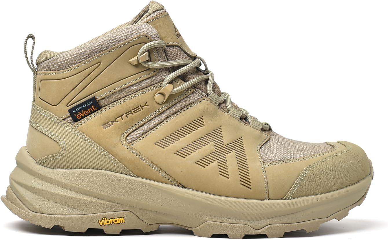 6'' Men's Waterproof Hiking Boots, eVent Breathable Waterproof, XS Trek Grip All-Terrain Trekking Boots, EVA Shock Absorption, High-Traction Boots — Elemen E531_01 / E531_02