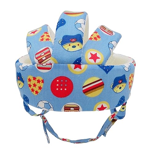 Miniatura 24 de Casco de seguridad para bebé, protector de cabeza para niños pequeños, cojín de cabeza para bebé, arnés protector de cabeza suave ajustable para