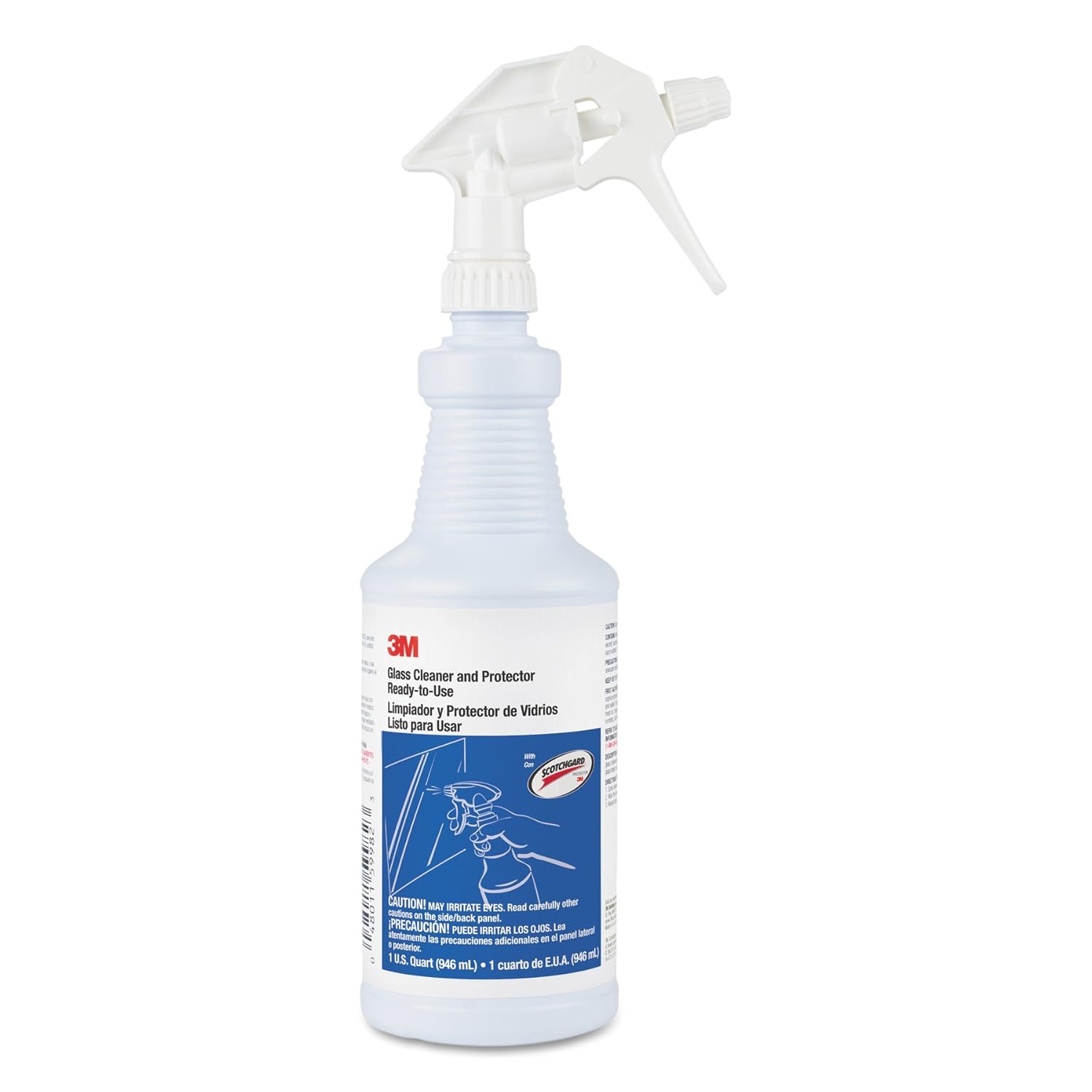 3M 85788CT Ready-to-Use Glass Cleaner with Scotchgard, Apple, 32 oz Spray Bottle (Case of 12)