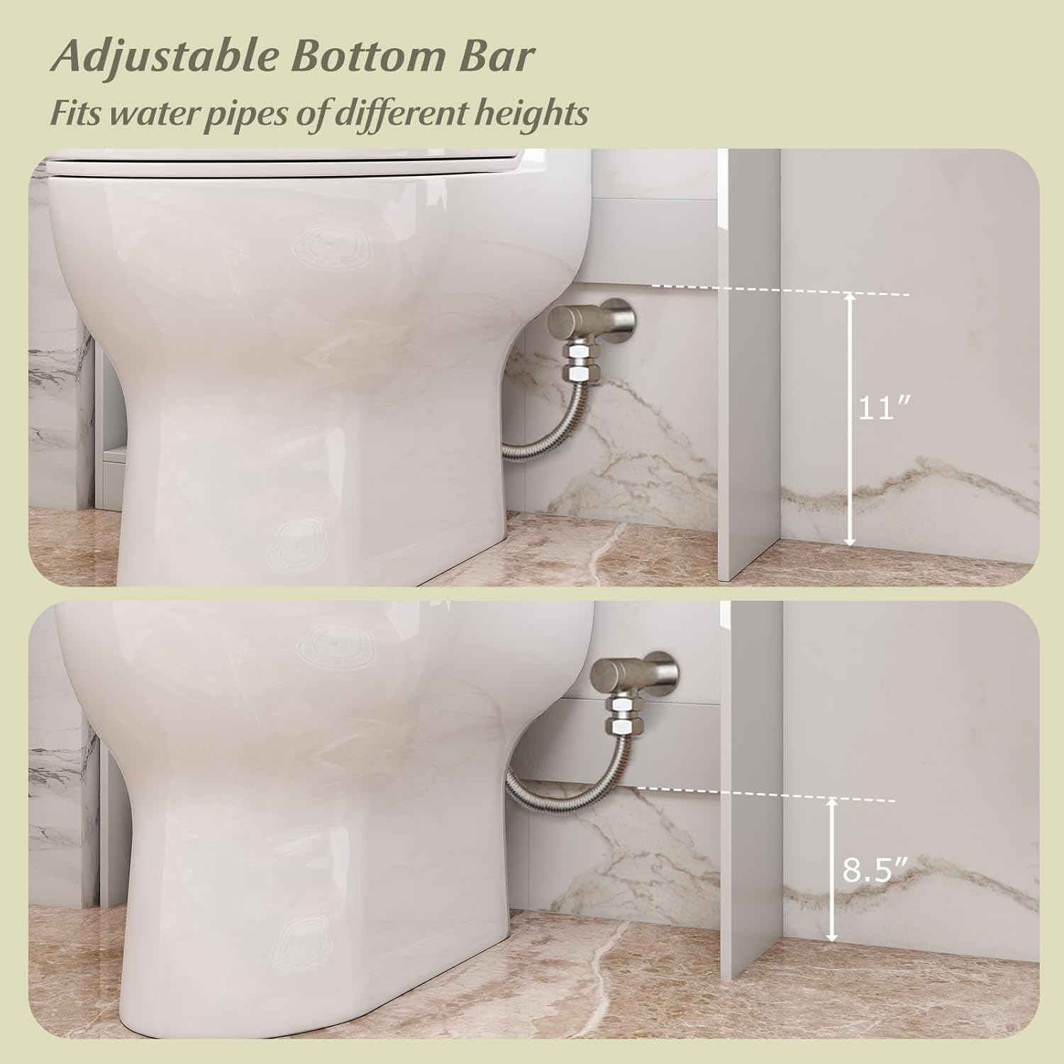 Giantex Over The Toilet Storage Cabinet, 31.5''W Freestanding Space Saver with LED Light, Toilet Paper Holder, Side Hook & Adjustable Shelf, Over Toilet Bathroom Organizer for Laundry, Restroom