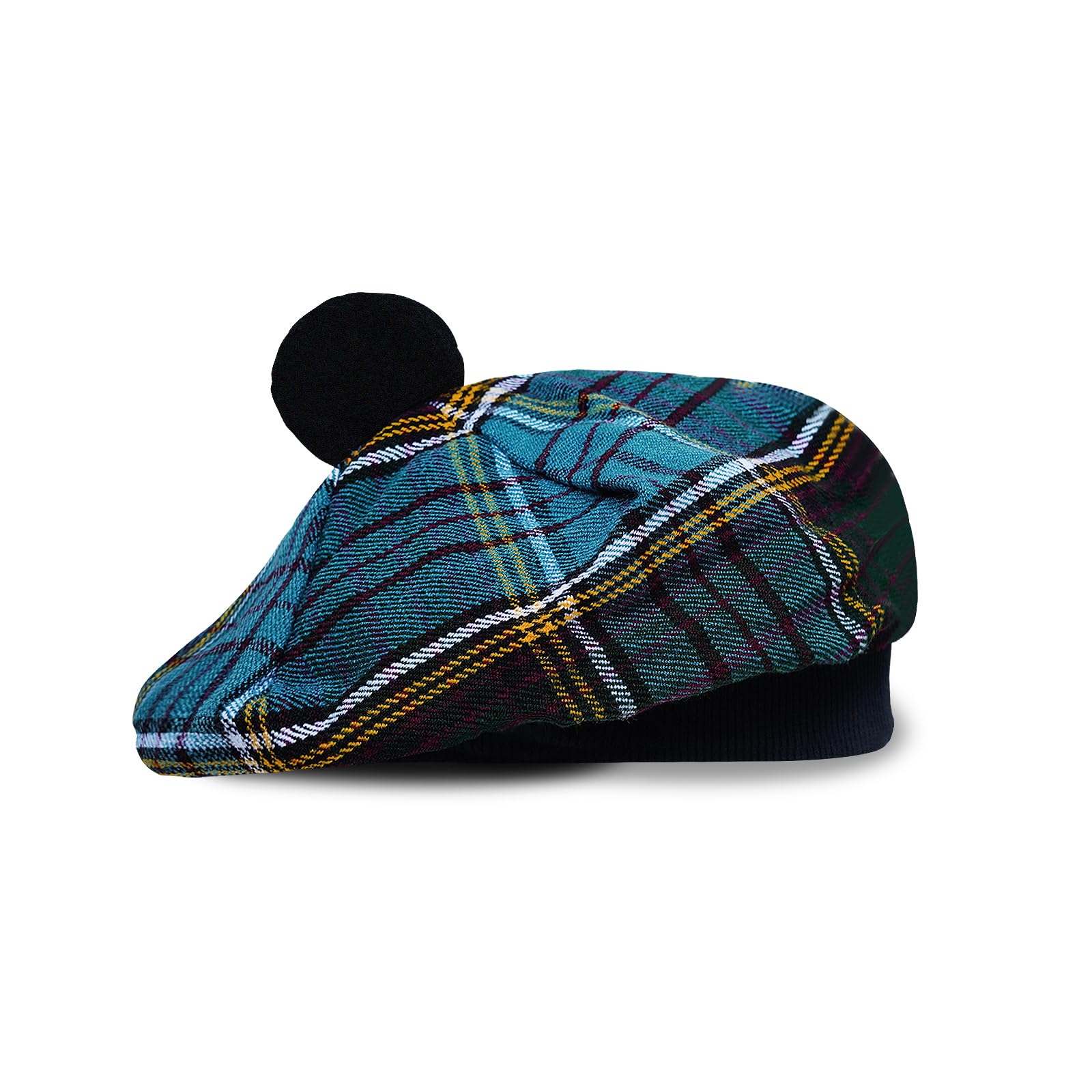 YAS Designer YAS Scottish Hat Tam o' Shatner Tammy Jimmy Flat Bonnet in Many Tartans (Anderson), One Size