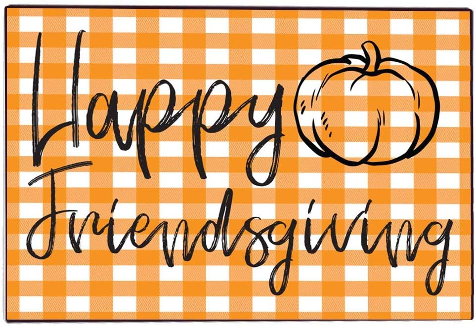 VictoryStore Home Accessories: Custom Thanksgiving Door Mat 24 inches x 36 inches, Fall Doormat (Welcome Red Truck Fall Doormat)
