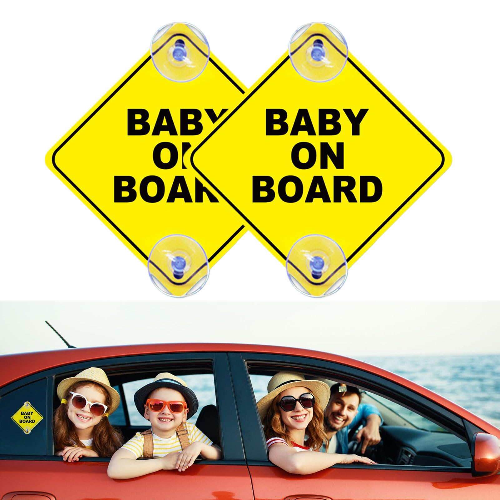 Kids On Board, Kid Sur La Planche, Kids Sur Panneau, Panneau Sur Board, Voiture, Baby On Board