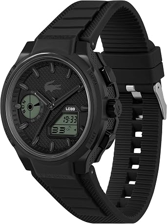 Lacoste Watch LC33 Collection Analog-Digital Multifunction Quartz Watch with Silicone Bracelet - Available for Men and Women