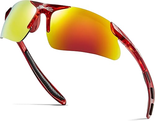 Lentes de sol deportivas para niños y niñas de 3 a 10 años de edad, para béisbol, ciclismo, softbol, lentes UV400