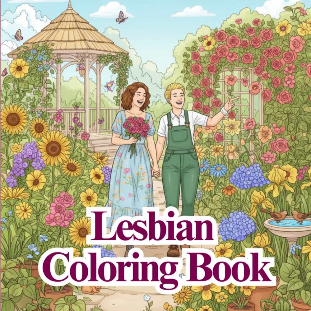 Lesbian Coloring Book: Creative Art Fun for Queer & LGBT Women (Books by Sapphic Charm)