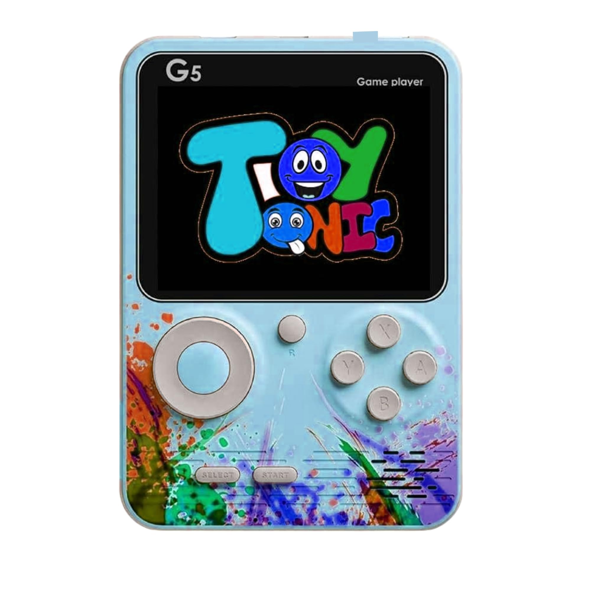 500 in 1 Handheld Gaming Console with 3 Hours Battery Backup | AV Output for TV | Backlit Screen | Built-in Retro Games | Rechargeable | Portable Design for All Ages