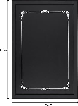 Bi-Office - Decorative Chalkboard, 600 x 400 mm, Black Frame