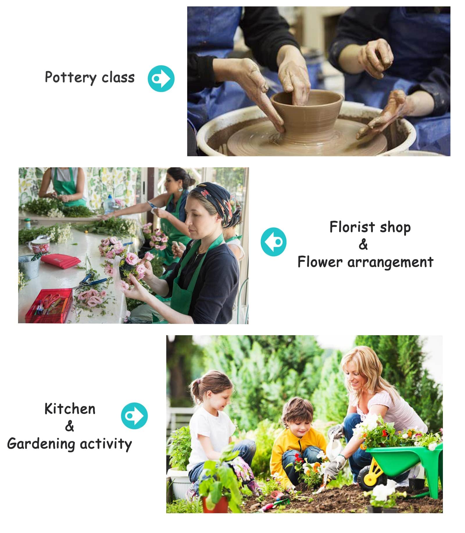 Unisex Pottery Apron Lätzchen (1er Pack)