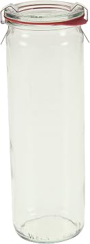 Weck 905 Cylindrical Jars, 16.9 Ounce - Set of 6