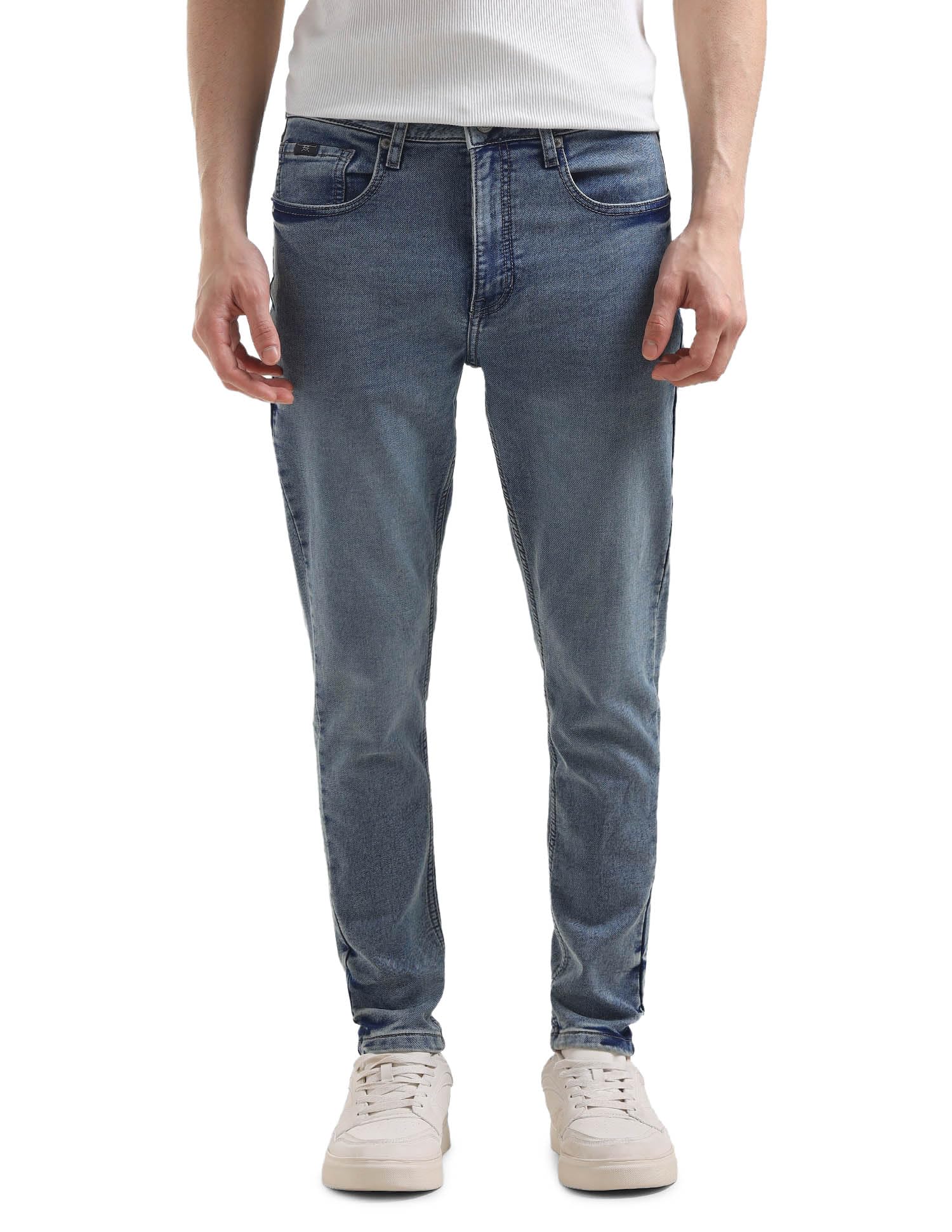 flying machine Men's Relaxed Tapered Fit Jeans| Solid | Mid Rise | Stretchable | Jeans for Man-picture-17