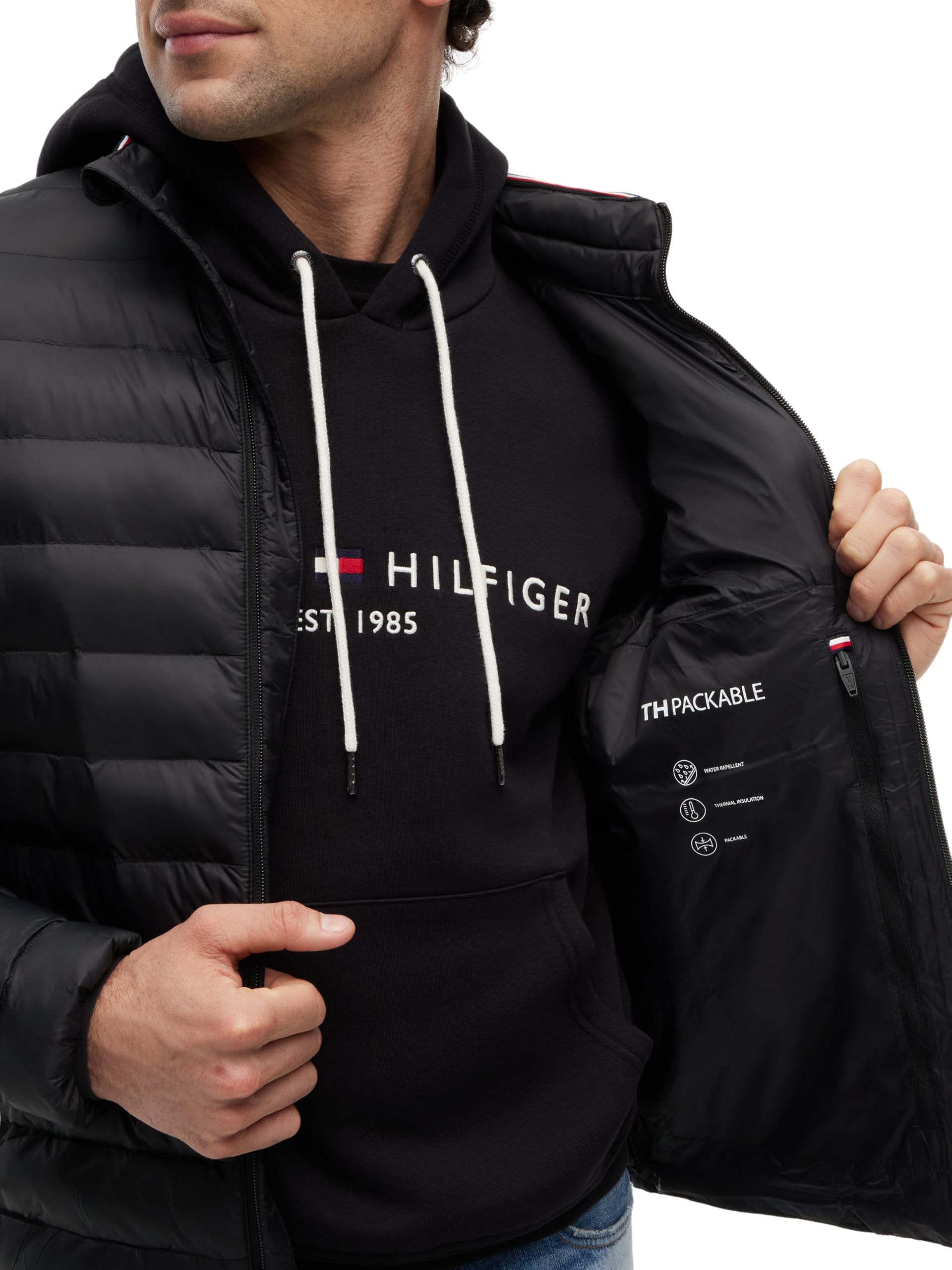 Tommy Hilfiger Core Packable Recycled Jacketmw0mw39990 Altre Giacche Unisex - Adulto