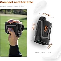 Vista 6 de CIGMAN - Telémetro láser de golf con interruptor de pendiente, buscador de golf recargable de 1200 yardas, magnético, escaneo continuo para caza