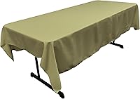 Vista 97 de LA Linen - Mantel rectangular de popelina de poliéster
