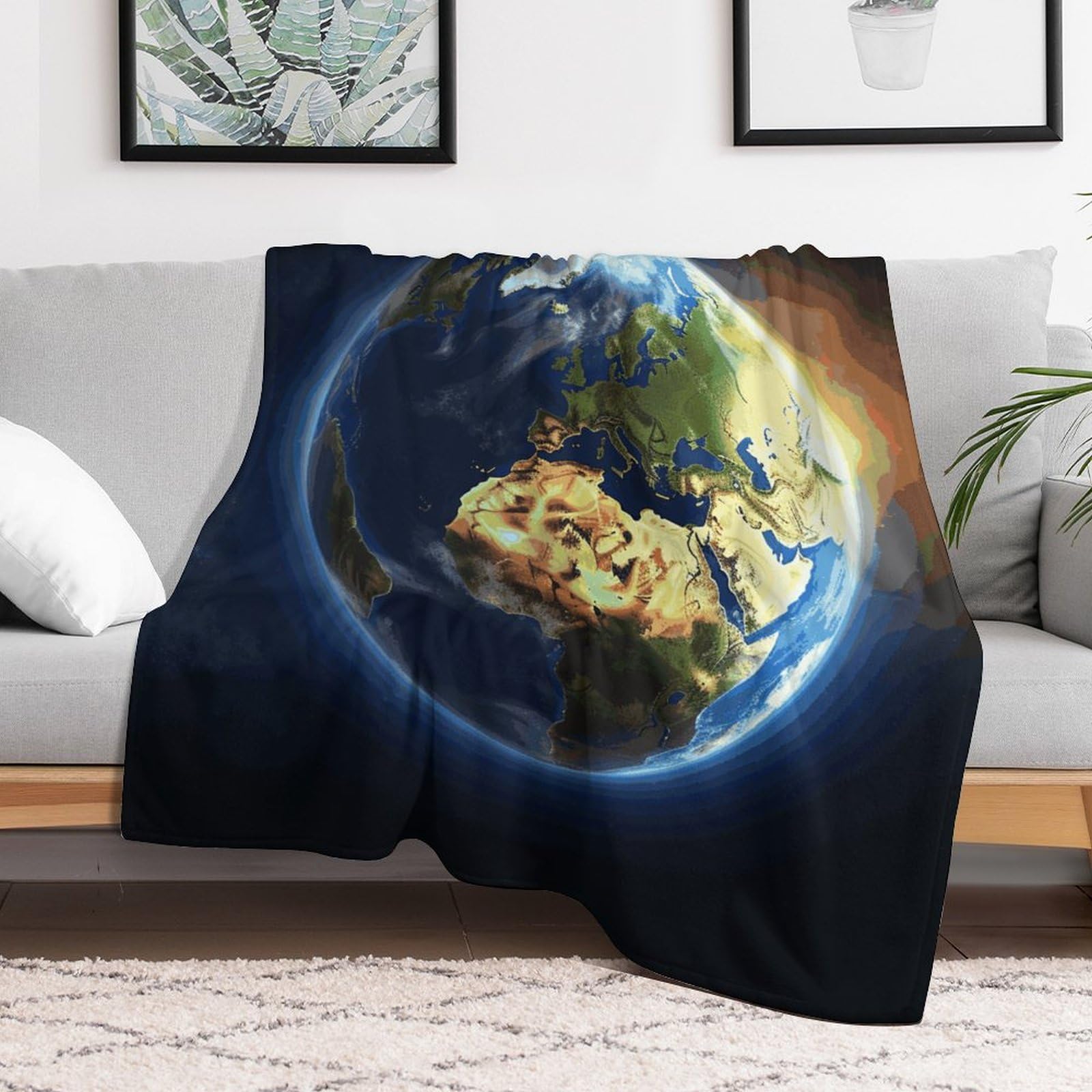 Couverture ultra douce en flanelle lumineuse toutes saisons