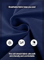 Vista 5 de JMIERR - Pantalones cortos informales para hombre, pantalones cortos de golf, pantalones chinos con cordón, de tela de sarga elástica, para verano