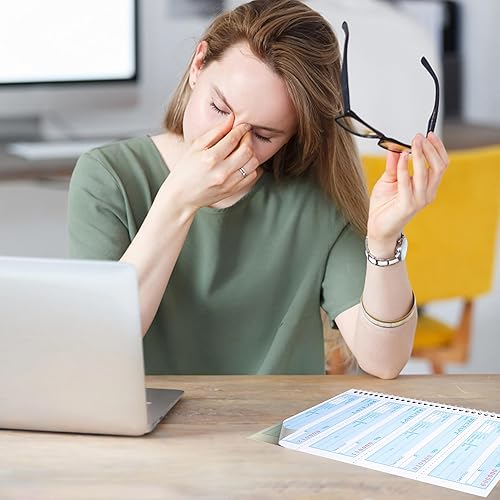 Miniatura 2 de 2 unidades, libro de recibos de alquiler de dinero, 7.9 x 11.22 pulgadas, libro de recibos con copias de carbono, 3 partes sin carbono, libro de