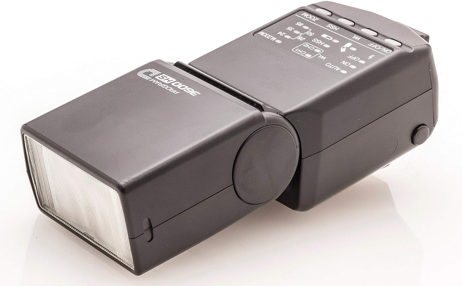 Жогорку view of Minolta Maxxum 3600HS flash control panel