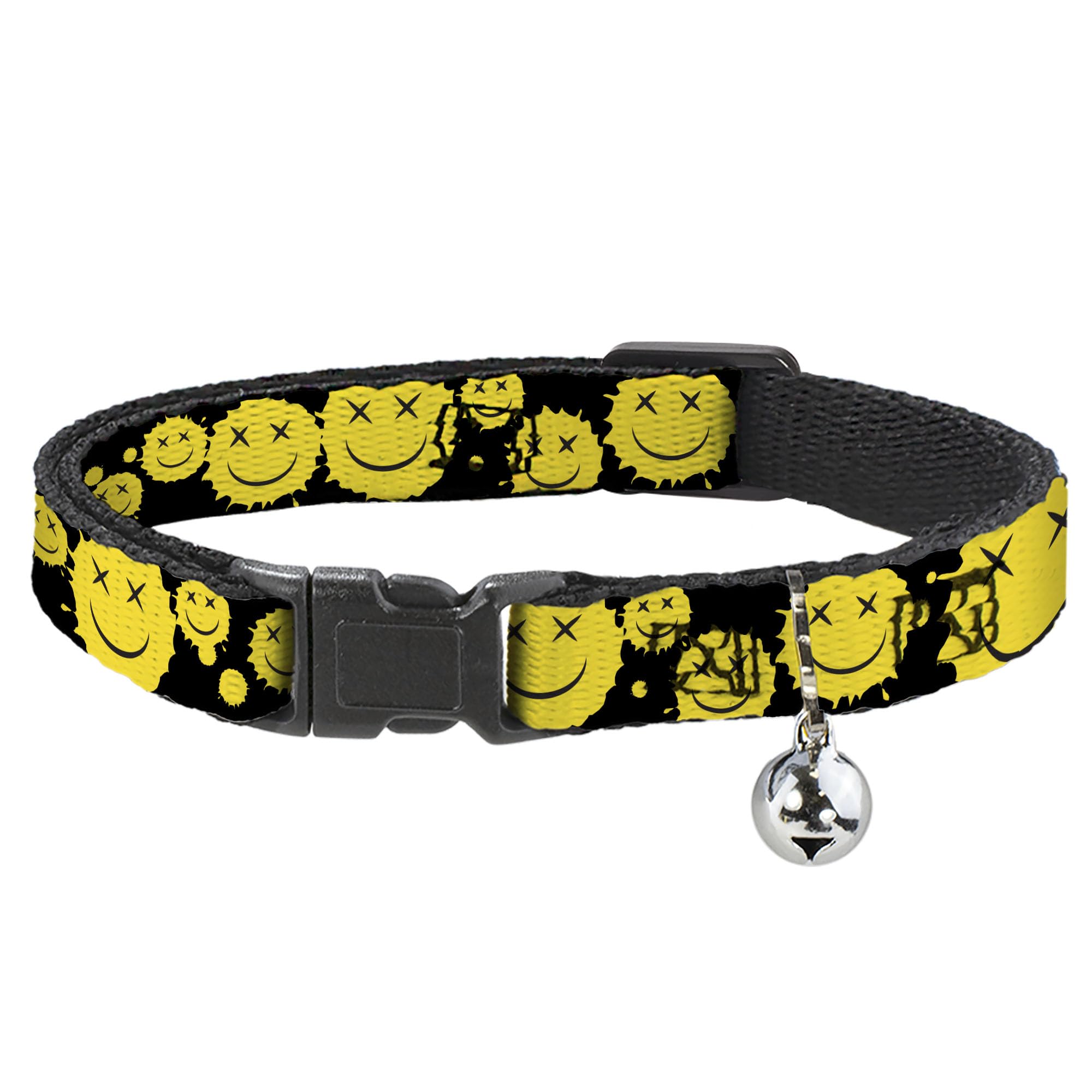 Collar de gato antiahogo ajustable de 8.5 a 12 pulgadas con diseño salpicado