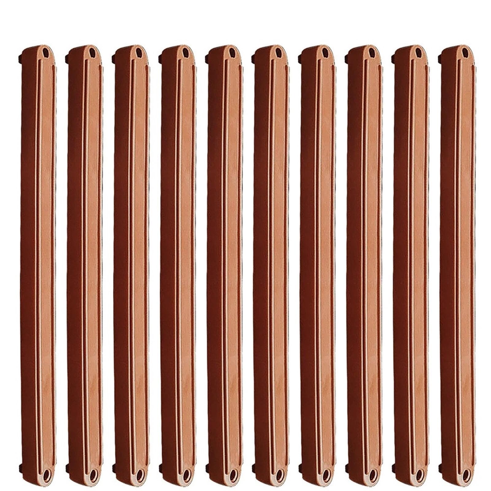 Ppqiru Brown 10Pcs Slide Rail Drawer Runners 180/235/298Mm For Drawers Plastic Replacement For Cabinet Drawer(,298Mm)