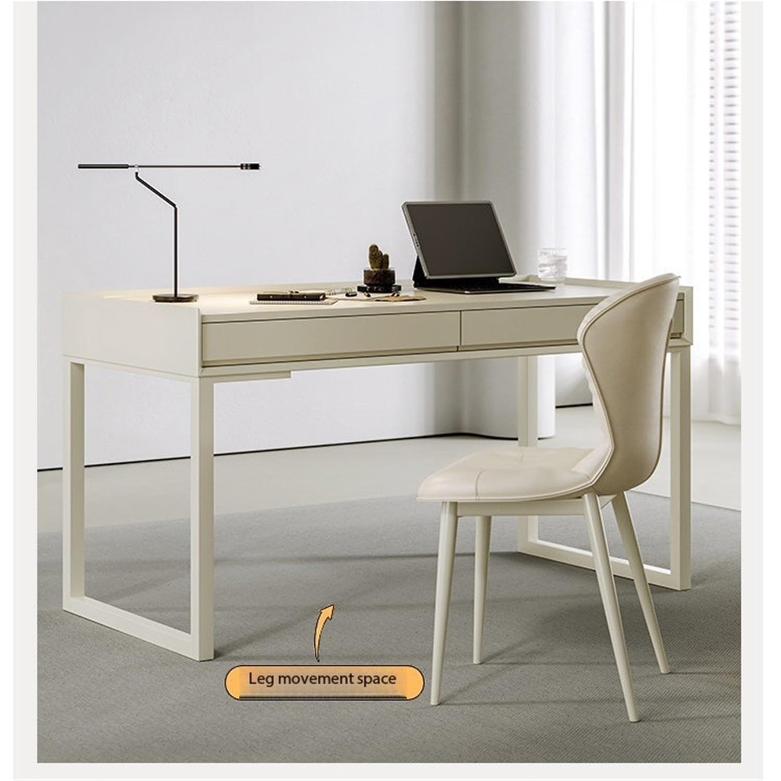 Moderno Tavolo da lavoro con cassetti portaoggetti Scrivania Tavolo PC