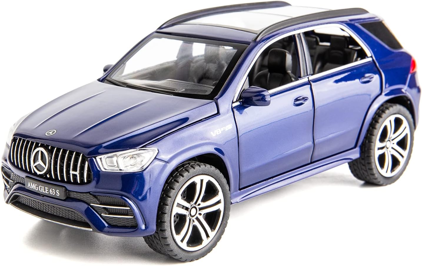 - Diecast Car Model GLE 63S 1/32 Pull Back Zinc Alloy Toy Vehicle Collection Decoration Gift Toy Car(Blue)