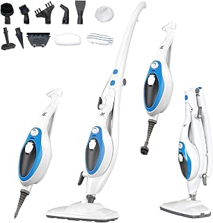NexLev 10 in 1 Steam Cleaner & Mop 2 Steam Modes Mopping & Deep Cleaning Home Car Sofa Bathroom Kitchen & Office For All Surfaces 350ML Chemical Free Cleaning Detachable & Foldable SC-04