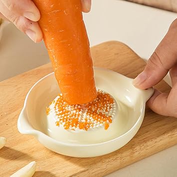 Manual Grinder Fruit Vegetable Grater for Garlic Gingers and Baby Food Puree with Ergonomic Ceramic Construction Vegetable Grinder
