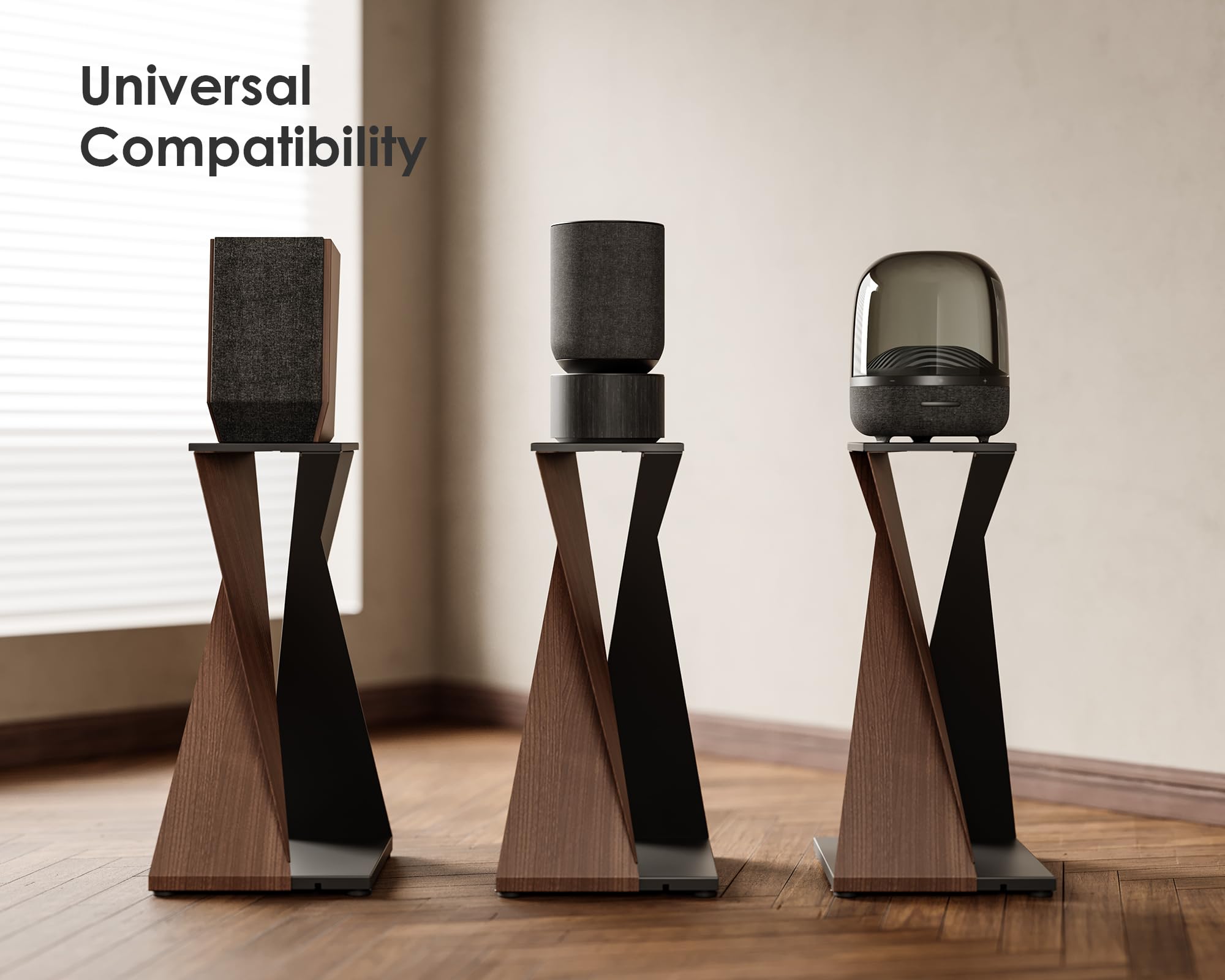 FITUEYES Stativi per Casse Capacità di carico 10 KG Supporto Casse Altezza 700 mm Serie Eiffel (1 Pezzo)