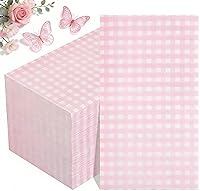 Vista 10 de WDF Paquete de 150 servilletas de papel azul bebé, 3 capas, desechables, color azul y blanco, servilletas de cena de invitados de papel para baño