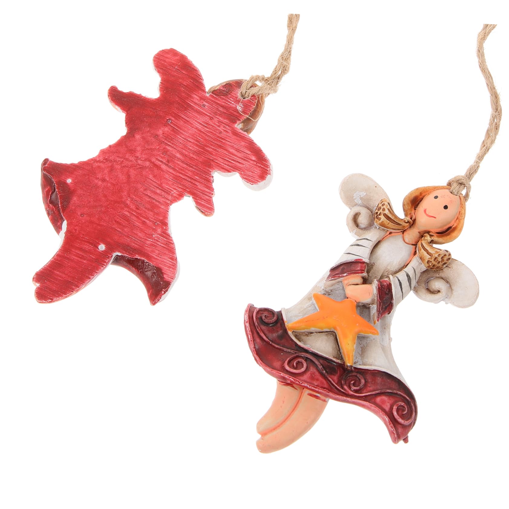Cabilock 4 Set Ciondolo Angelo Di Natale Decorazioni Natalizie Addobbi Natalizi Ornamenti Natalizi Centrotavola Natalizi Ornamenti Per Albero Di Natale Decorazioni Angelo 4 pezzi * 4
